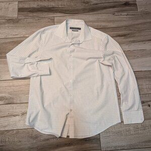 Perry Ellis Portfolio City Fit Men’s Dress Shirt 16½ 34/35 Blue Check